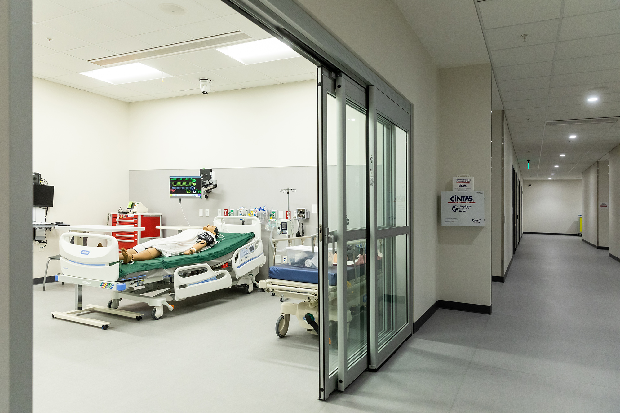 Students working in lab