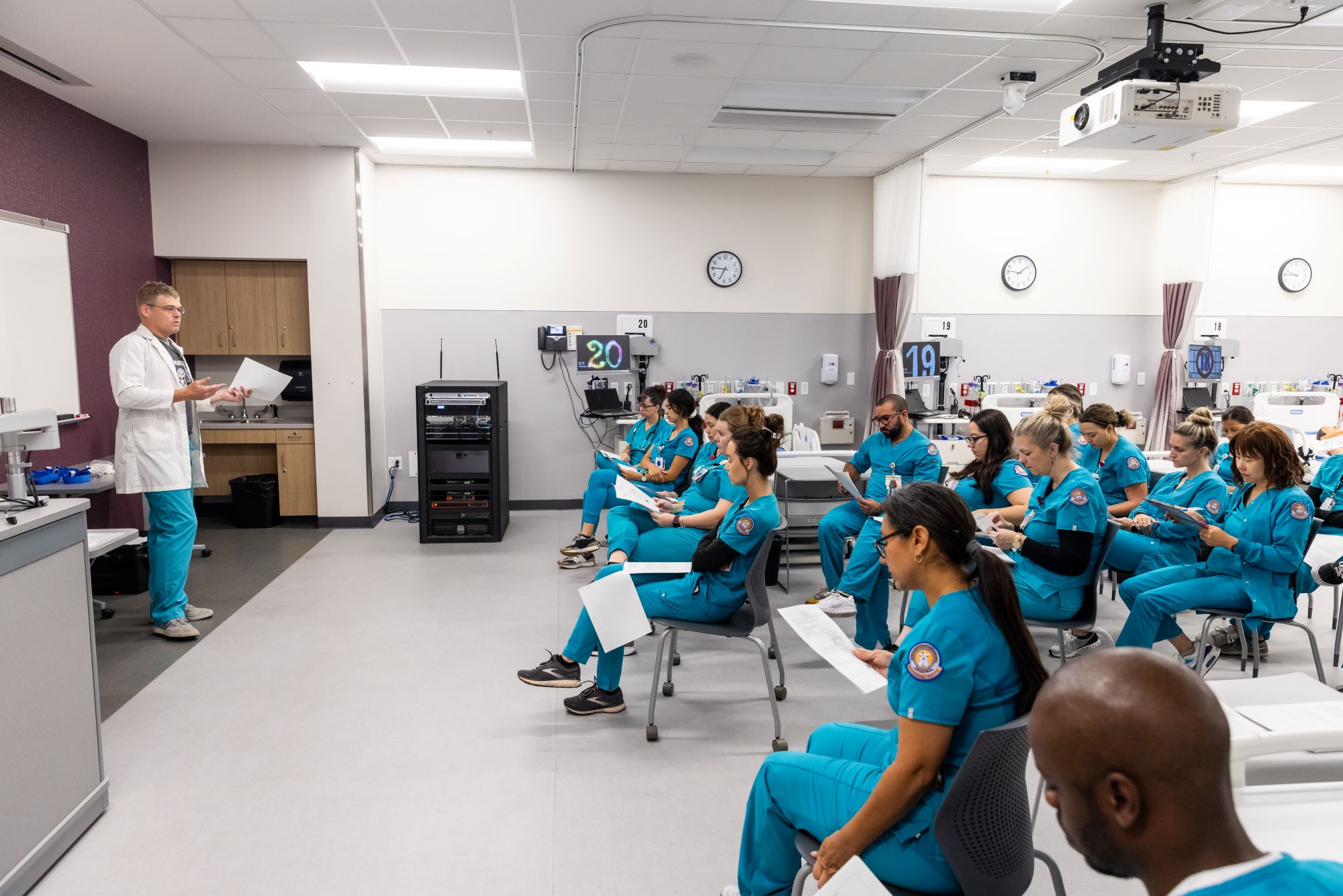 The new state of the art Simulation Labs at the Highland Campus, building 2000